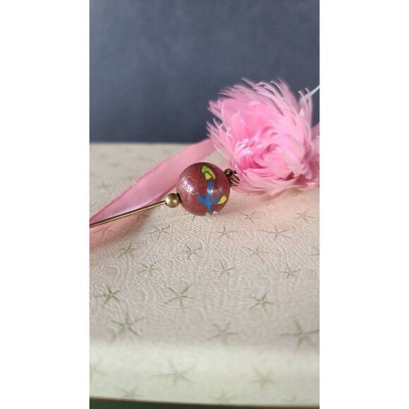 Cloisonne Floral Stick Pin - Picture 3 of 10